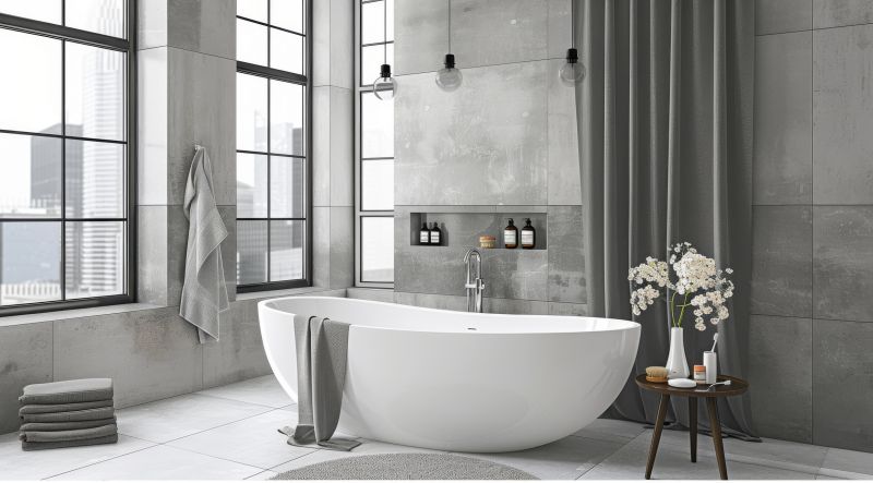 Elegant Bathroom with New Tub